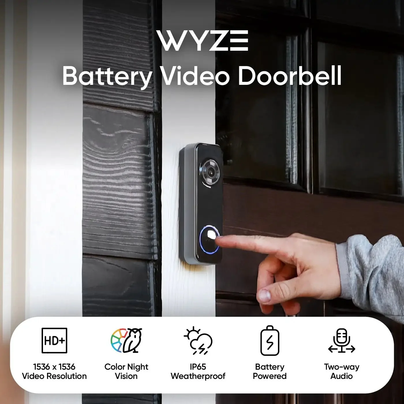 Battery Video Doorbell + Palm Lock - Image 22